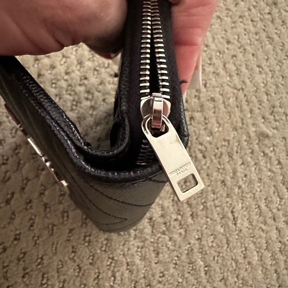 CASSANDRE MATELASSÉ COMPACT ZIP AROUND WALLET IN GRAIN DE POUDRE LEATHER - Picture 8 of 14